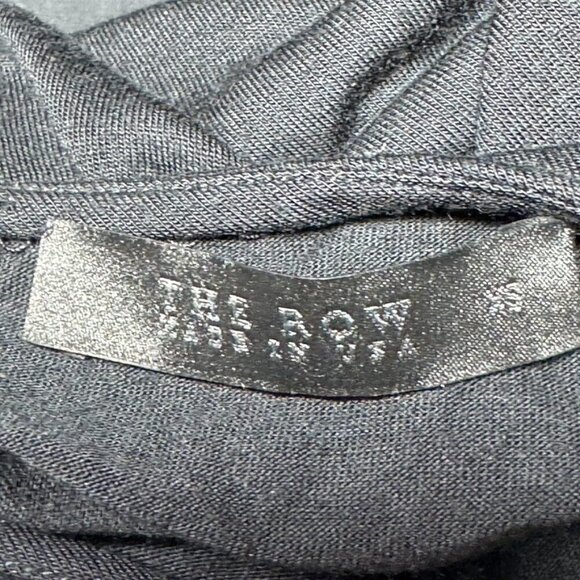 THE ROW black long sleeve midi dress womens size XS Cashmere sleeves - Picture 5 of 8